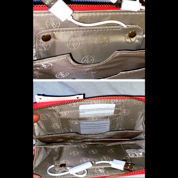 ADRIENNE VITTADINI PHONE CHARGING CLUTCH WALLET with WRIST STRAP - Picture 5 of 10